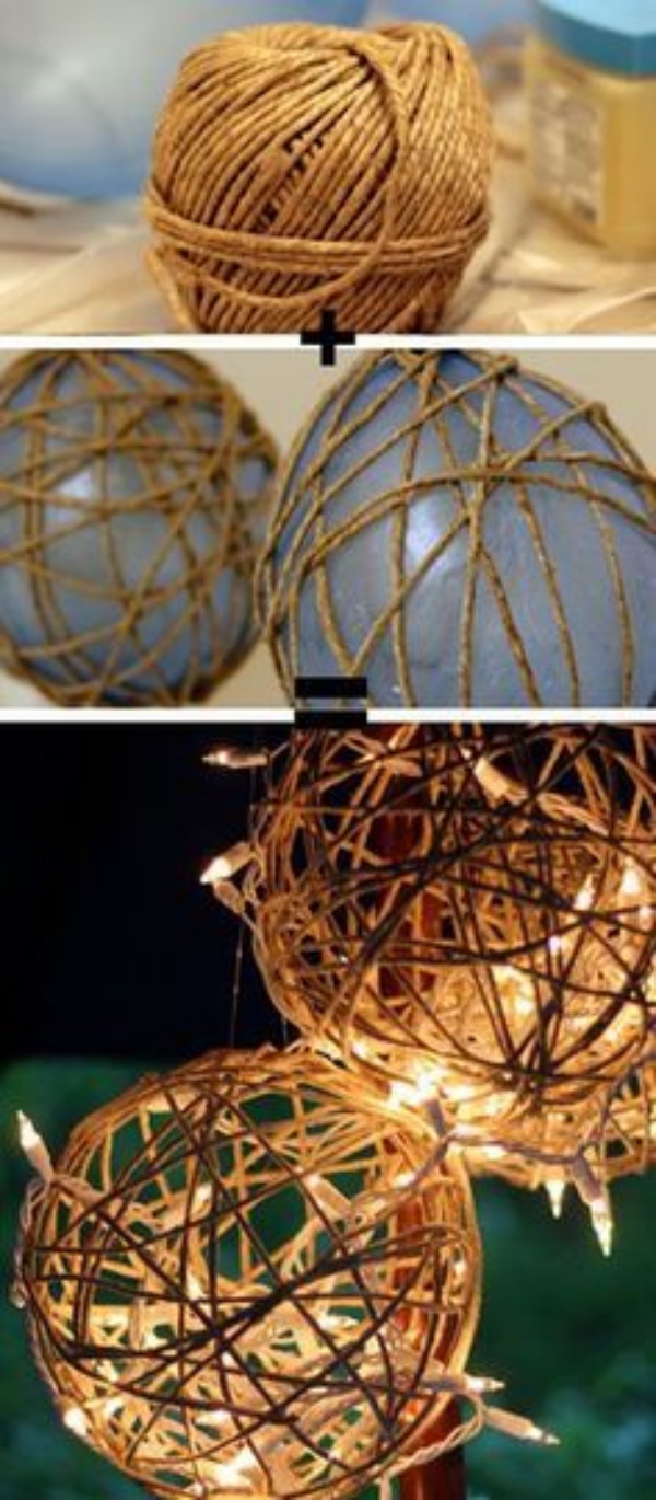 DIY String Light Decoration Ideas