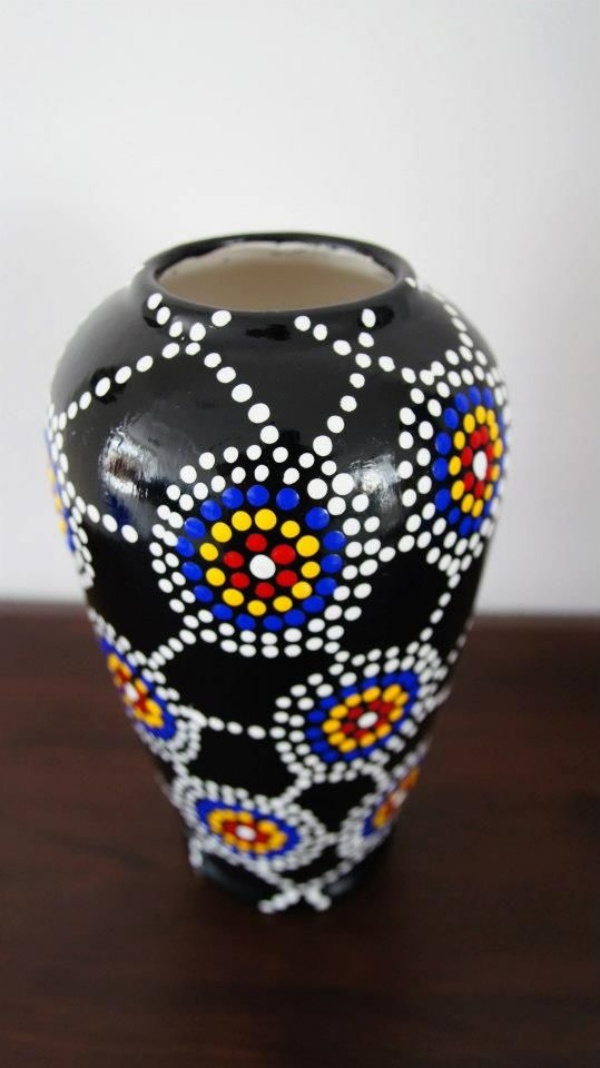 Handmade Large/Small Ceramic Dotted Pots