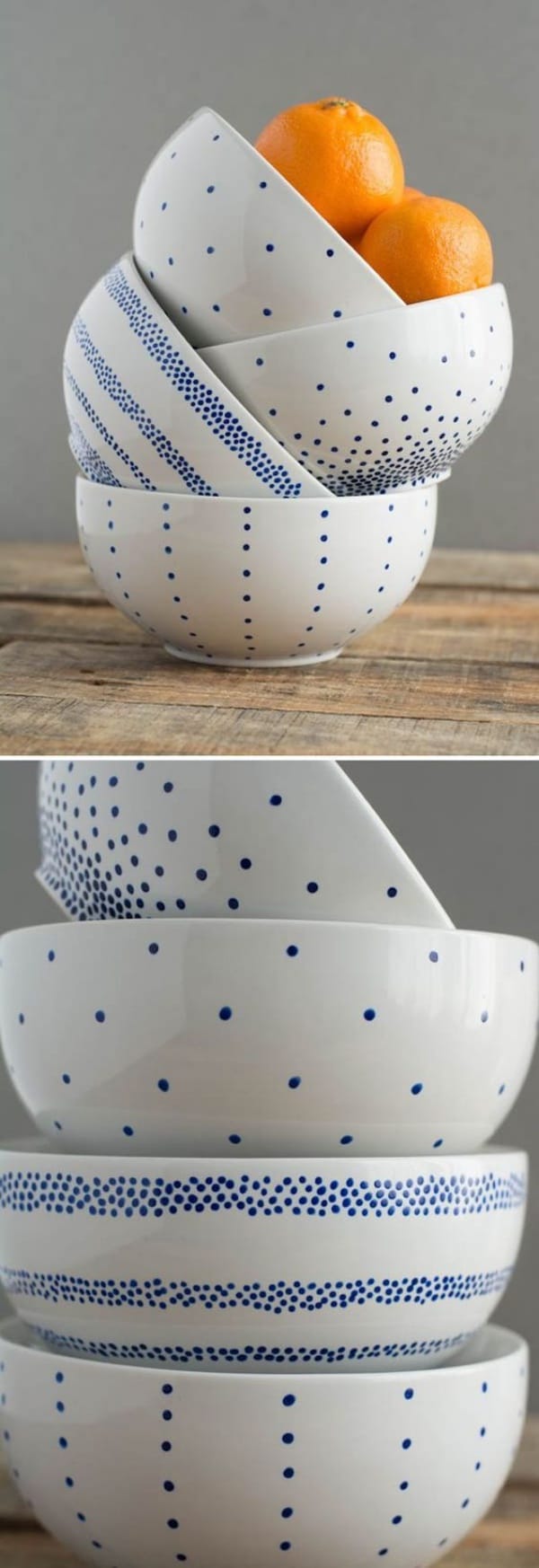 Handmade Large/Small Ceramic Dotted Pots