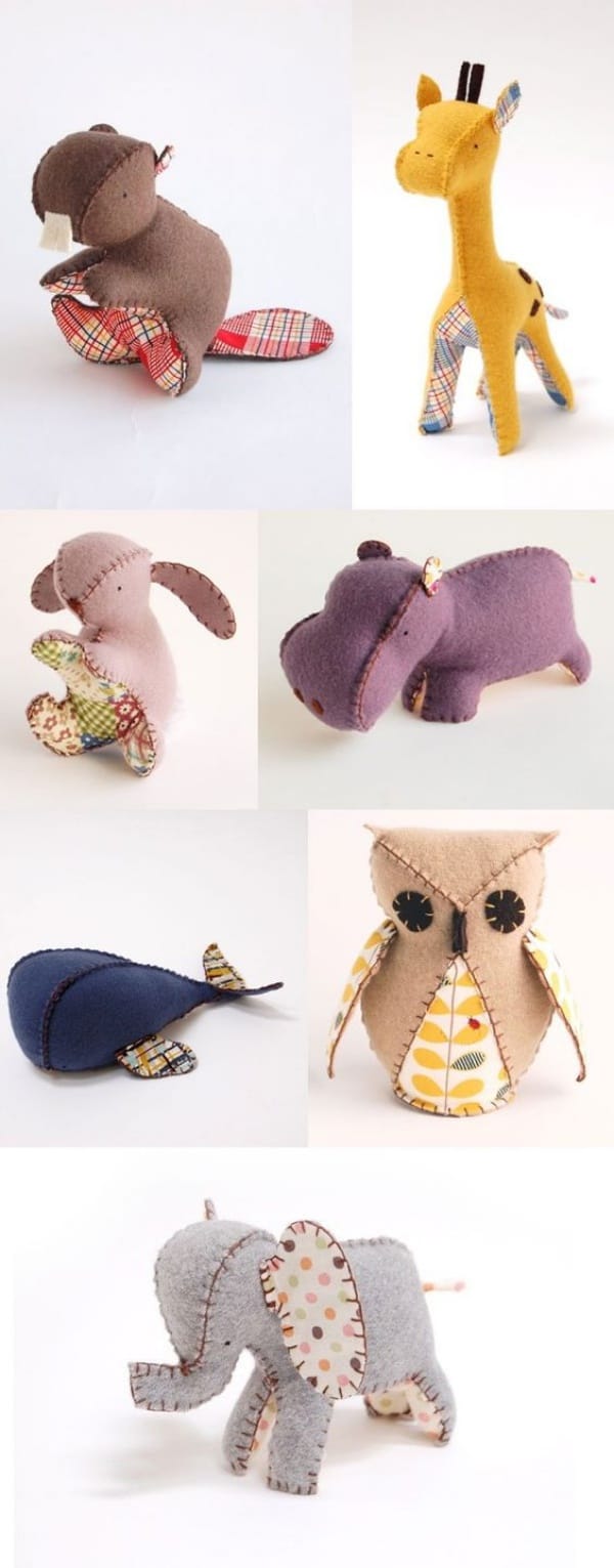 Tutorials to Make Cute Small Stuffed Animals