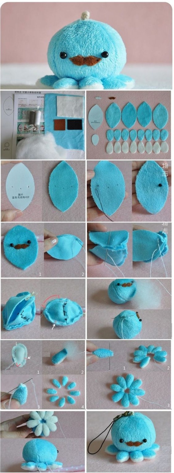 Tutorials to Make Cute Small Stuffed Animals