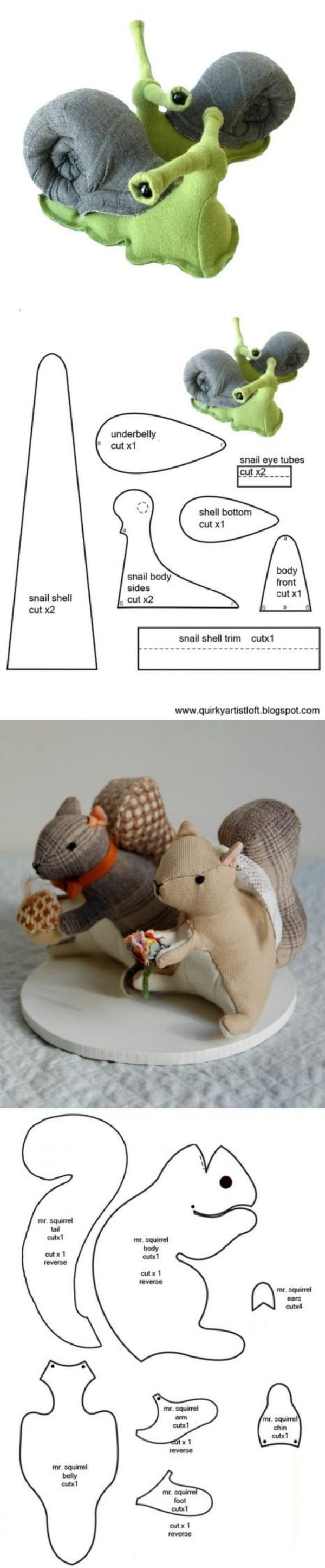 Tutorials to Make Cute Small Stuffed Animals