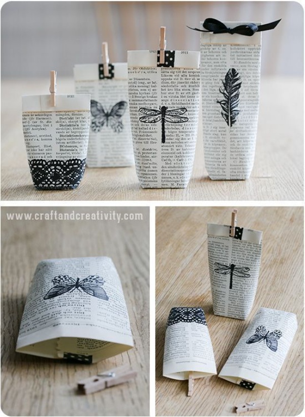 Easy Newspaper Craft Ideas