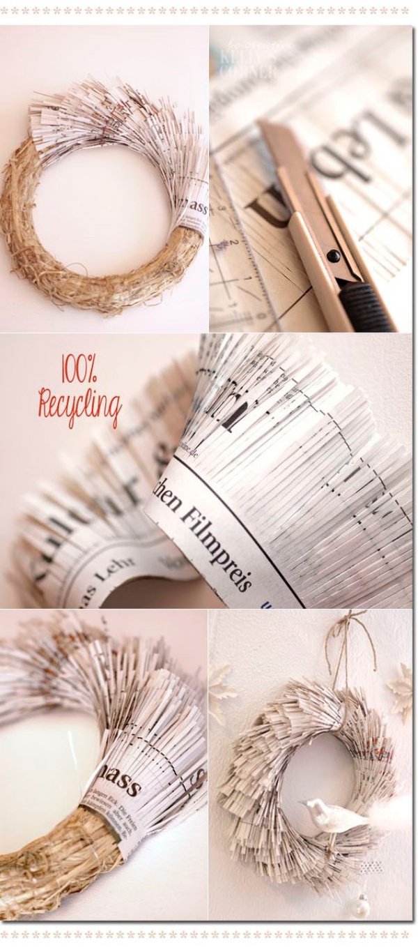 Easy Newspaper Craft Ideas