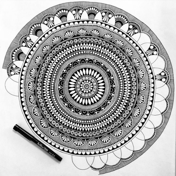 Easy Modern Mandala Pattern Design