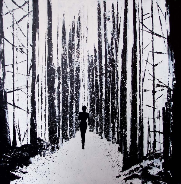 Mixed Black and White Paintings