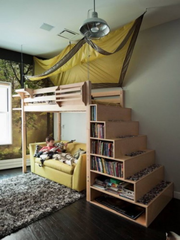 Small Living Room BookShelf Design