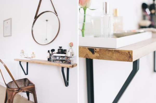 Clever Ways to Use Small Space for Dressing Table