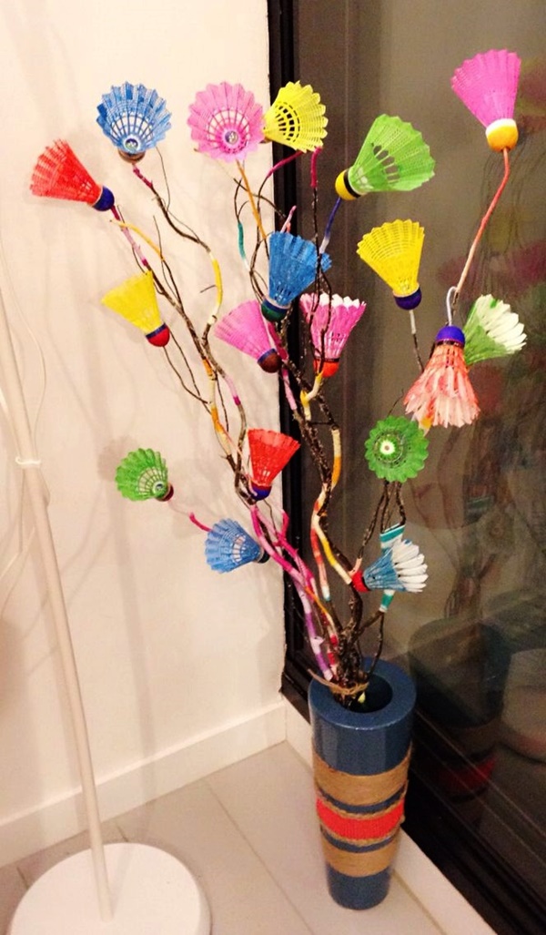 Best Out Of Waste Shuttlecock Craft Ideas