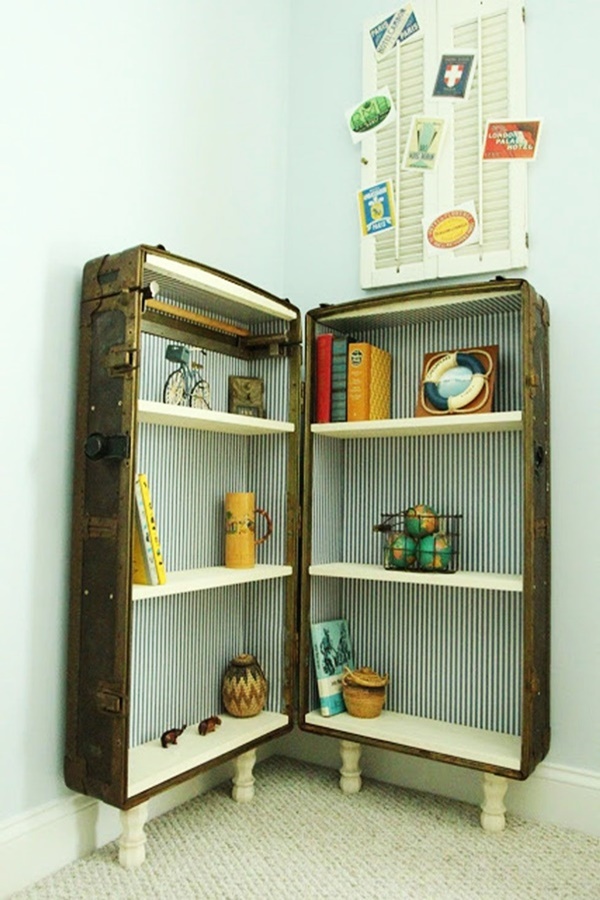 Most Intelligent Ways to Reuse old Vintage Suitcases