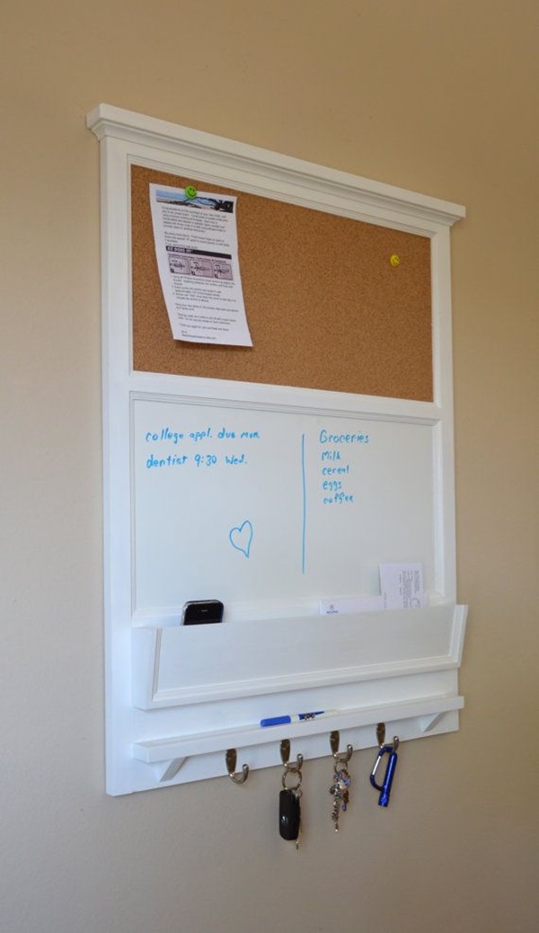 Cool DIY Keys and Mail Organizing Ideas