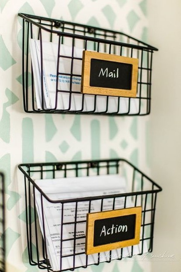 Cool DIY Keys and Mail Organizing Ideas