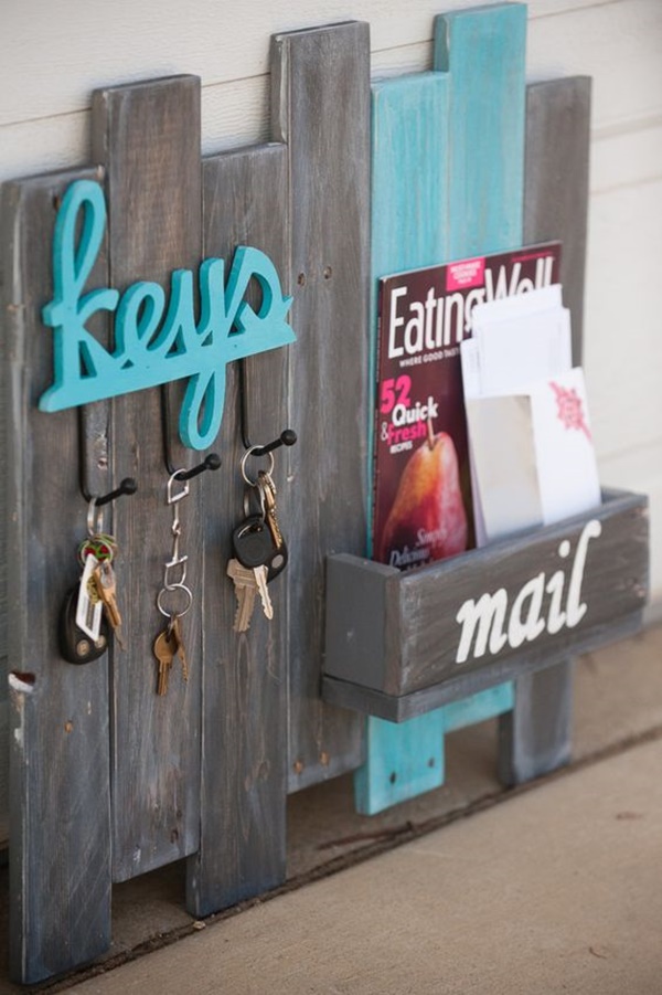 Cool DIY Keys and Mail Organizing Ideas