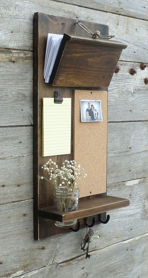 Cool DIY Keys and Mail Organizing Ideas