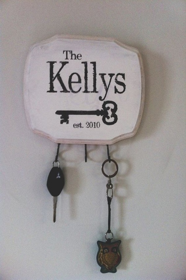 Cool DIY Keys and Mail Organizing Ideas