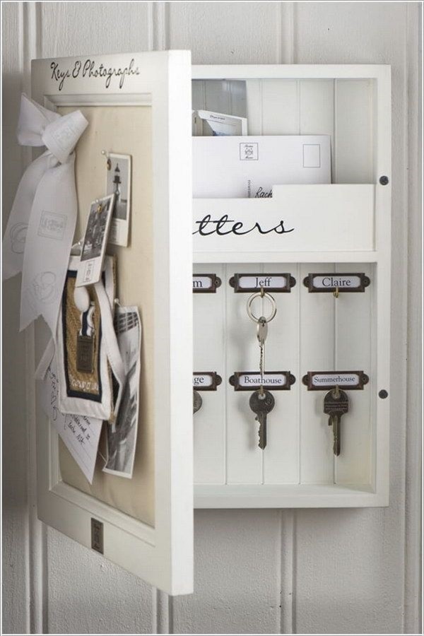 Cool DIY Keys and Mail Organizing Ideas