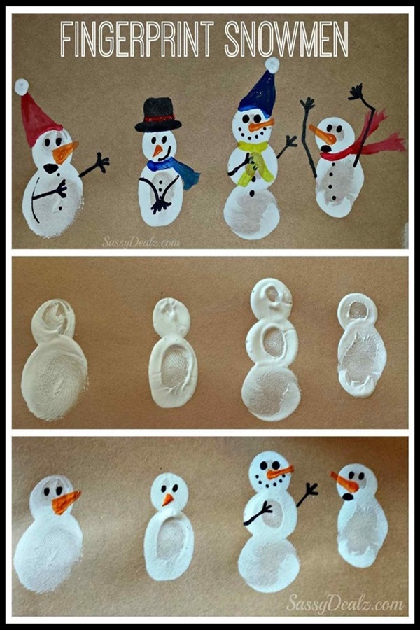 christmas finger painting ideas