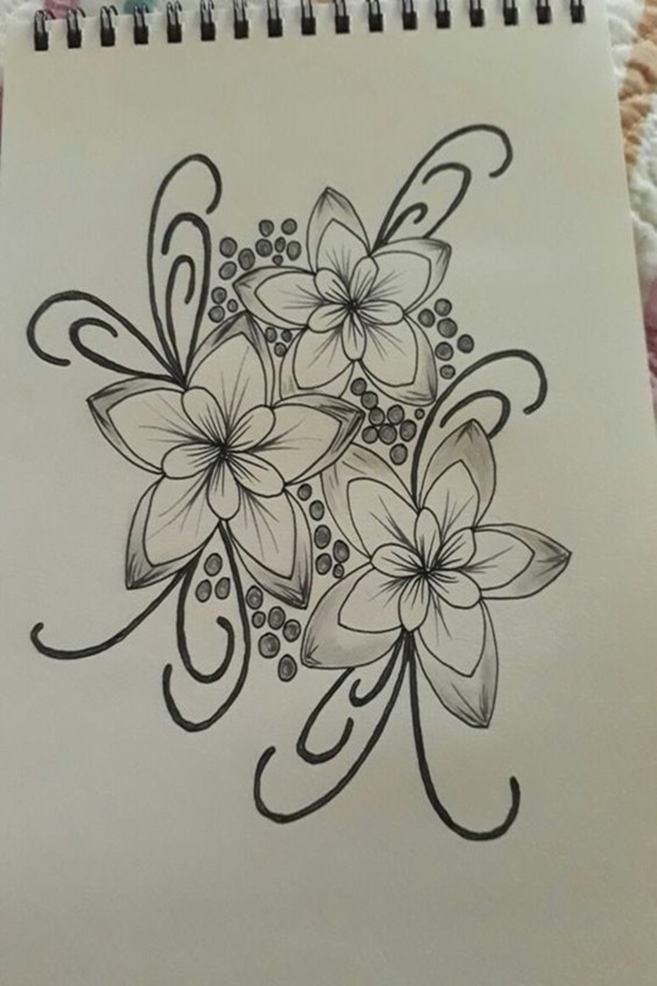 Easy Flower Pencil Drawings For Inspiration