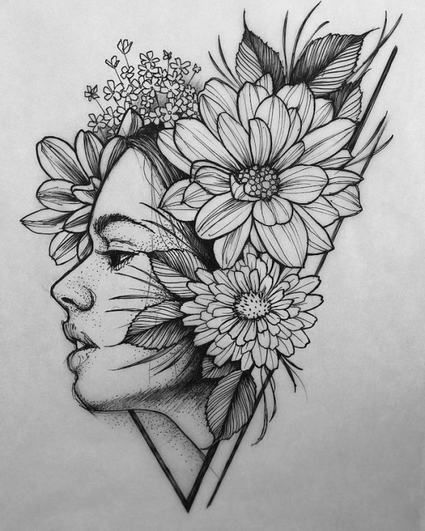 Easy Flower Pencil Drawings For Inspiration