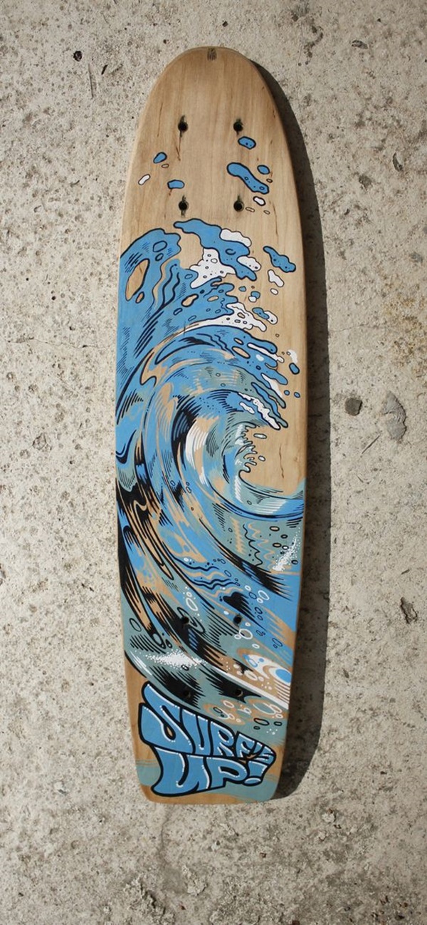 40 DIY Skateboard Deck Art Ideas To Look Extra Cool