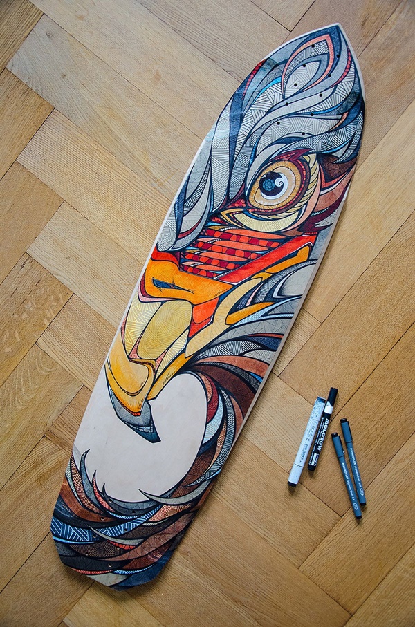 40 DIY Skateboard Deck Art Ideas To Look Extra Cool