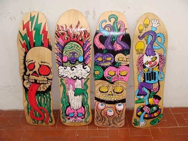 40 Diy Skateboard Deck Art Ideas To