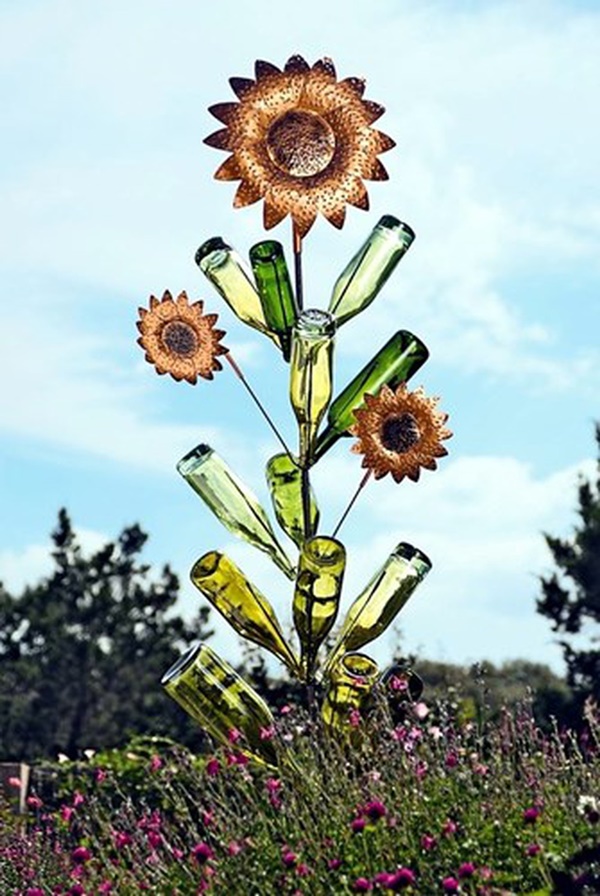 Amazing Wine Bottle Sculptures Ideas for Home