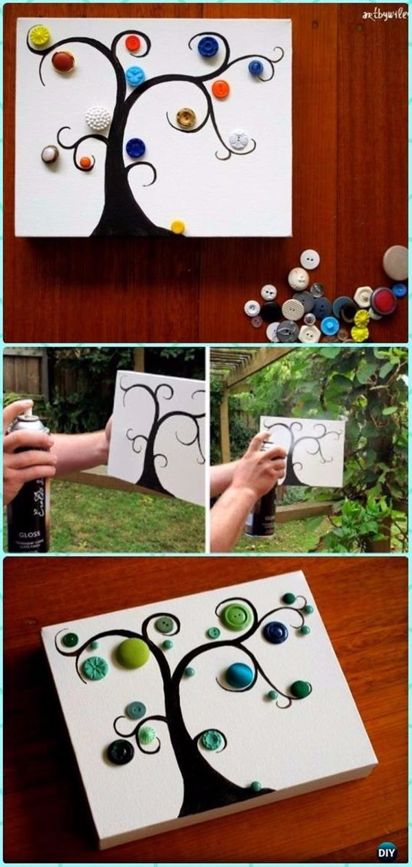 Creative and Easy Cheap DIY Canvas Wall Art Ideas