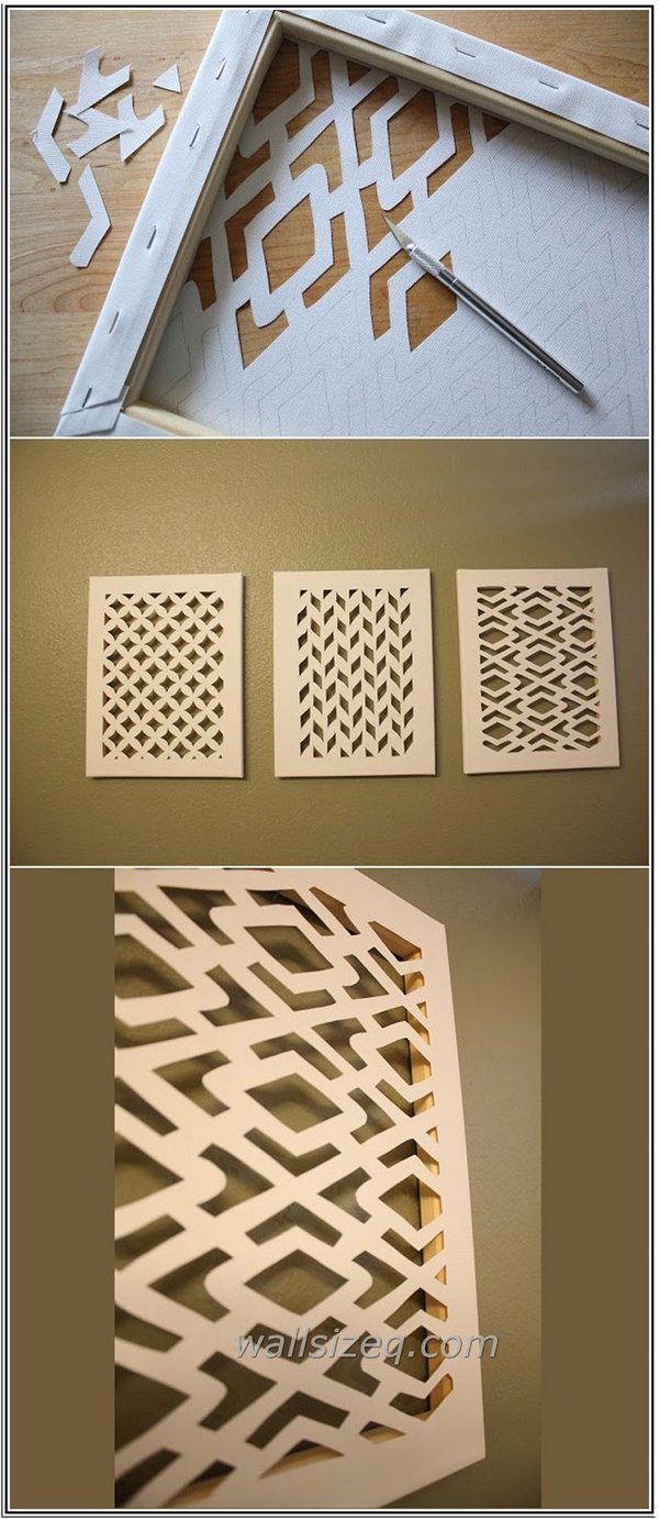 Creative and Easy Cheap DIY Canvas Wall Art Ideas