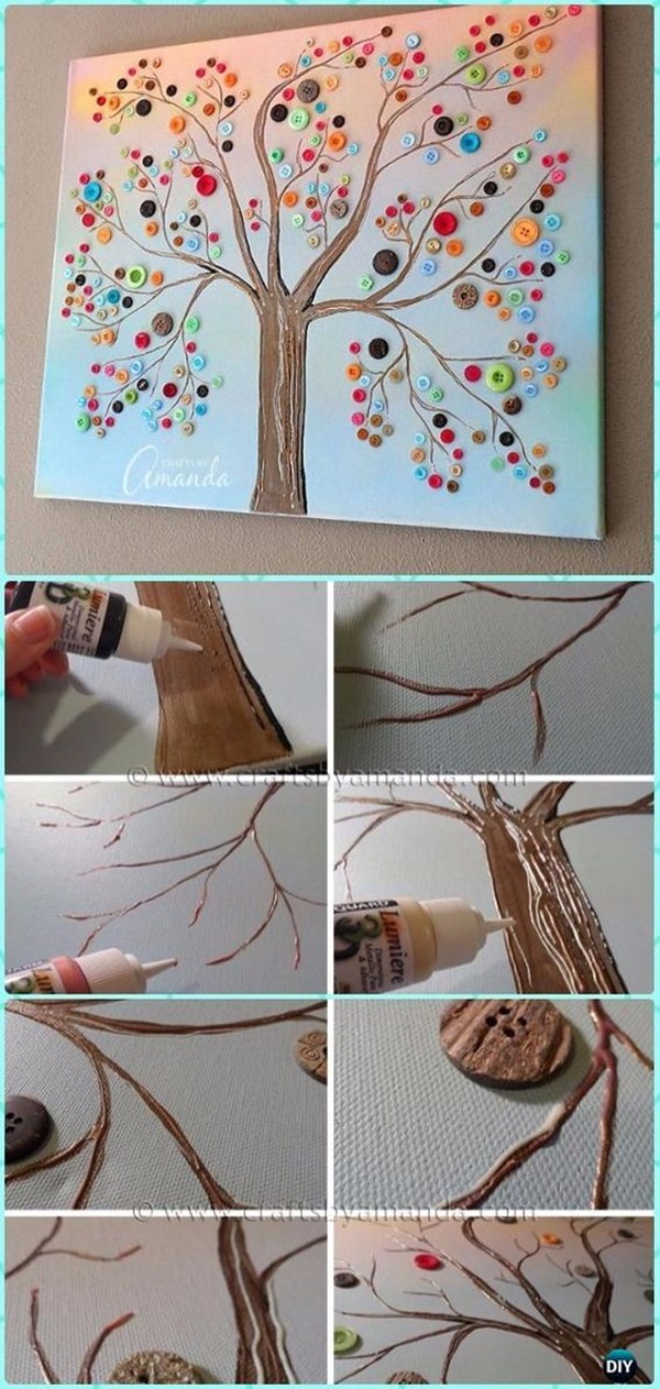 Creative and Easy Cheap DIY Canvas Wall Art Ideas