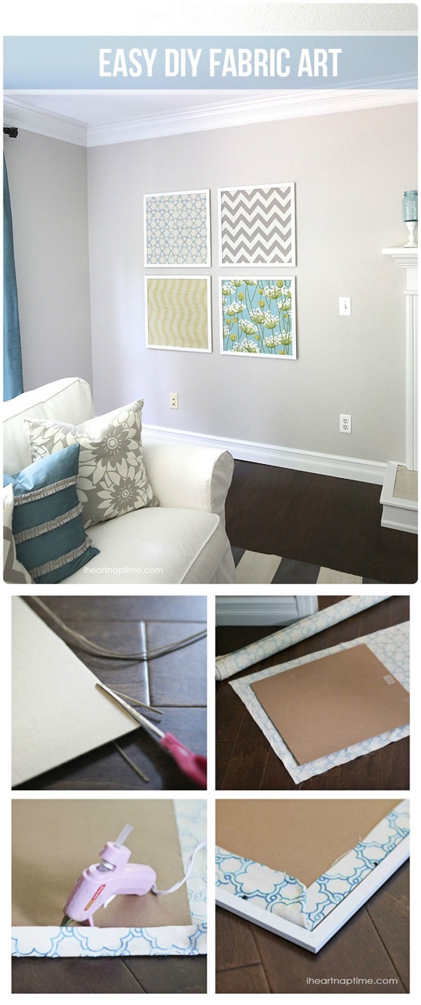 Creative and Easy Cheap DIY Canvas Wall Art Ideas