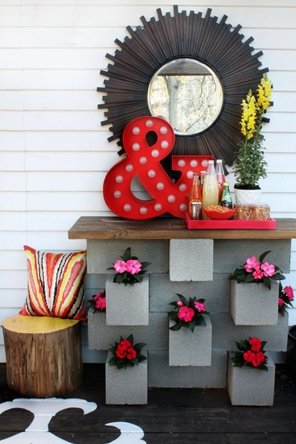 Decorative Cinder Block Planter Ideas