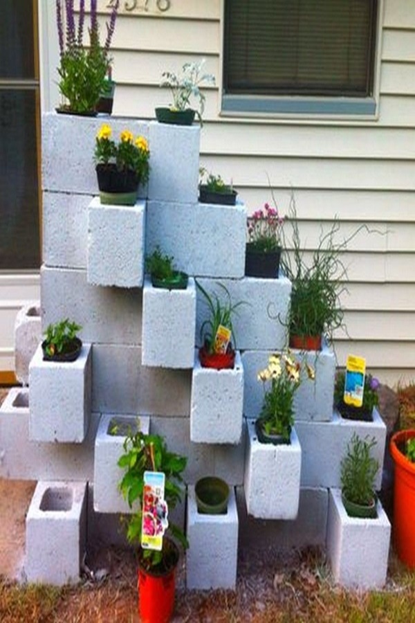 40 Decorative Cinder Block Planter Ideas