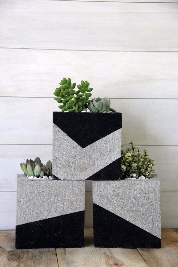 Decorative Cinder Block Planter Ideas