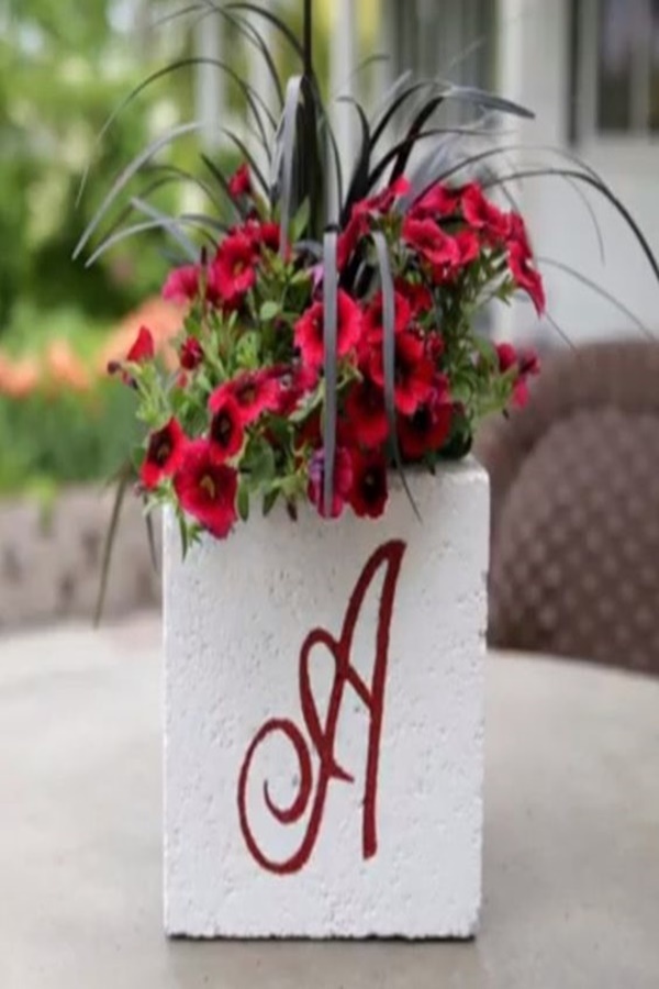 Decorative Cinder Block Planter Ideas