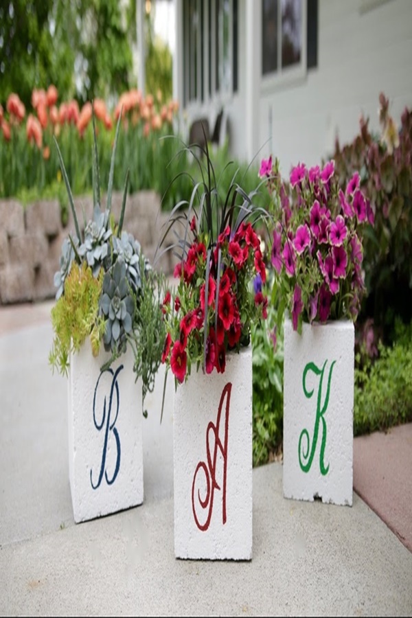 Decorative Cinder Block Planter Ideas