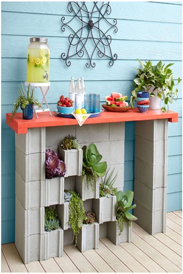 Decorative Cinder Block Planter Ideas