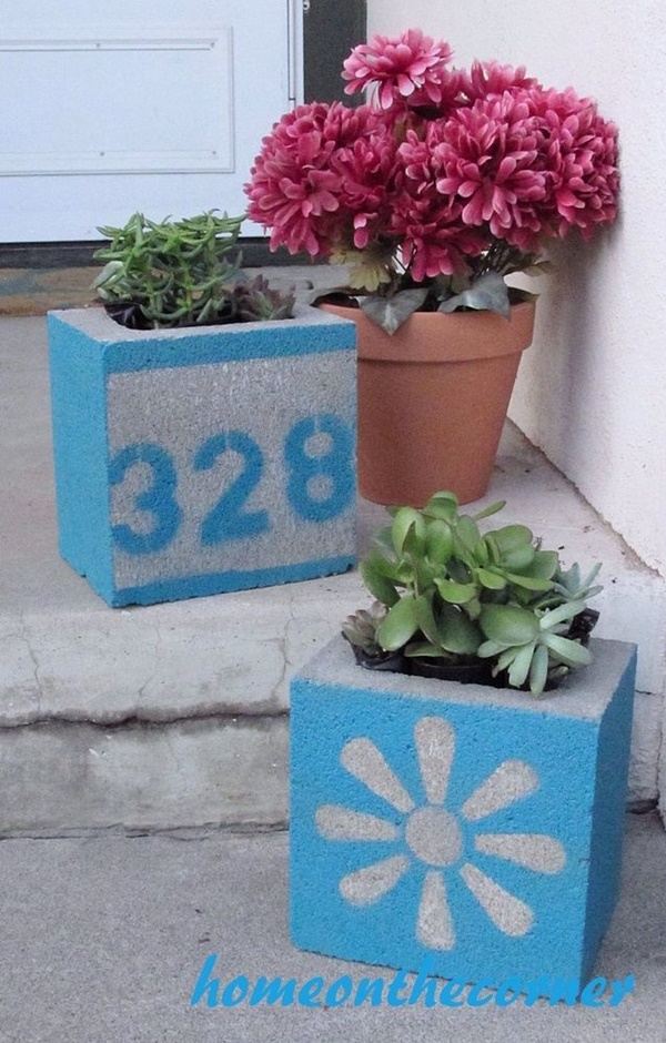 Decorative Cinder Block Planter Ideas