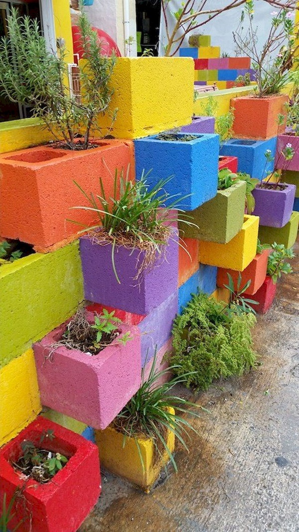 Decorative Cinder Block Planter Ideas