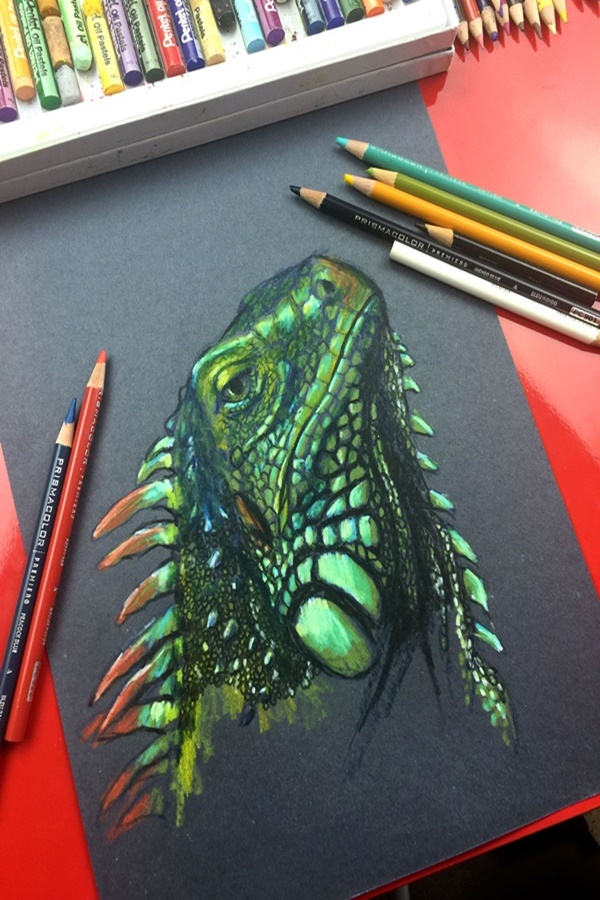 Speaking Colored Pencil Drawings