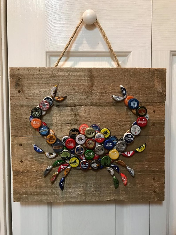 Beautiful Bottle Cap Painting Examples