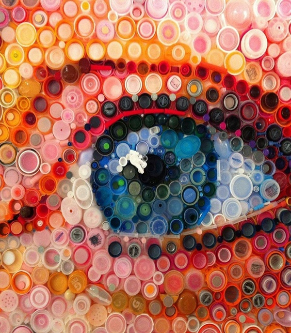 Beautiful Bottle Cap Painting Examples