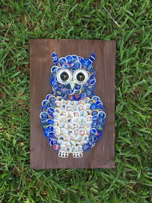 Beautiful Bottle Cap Painting Examples