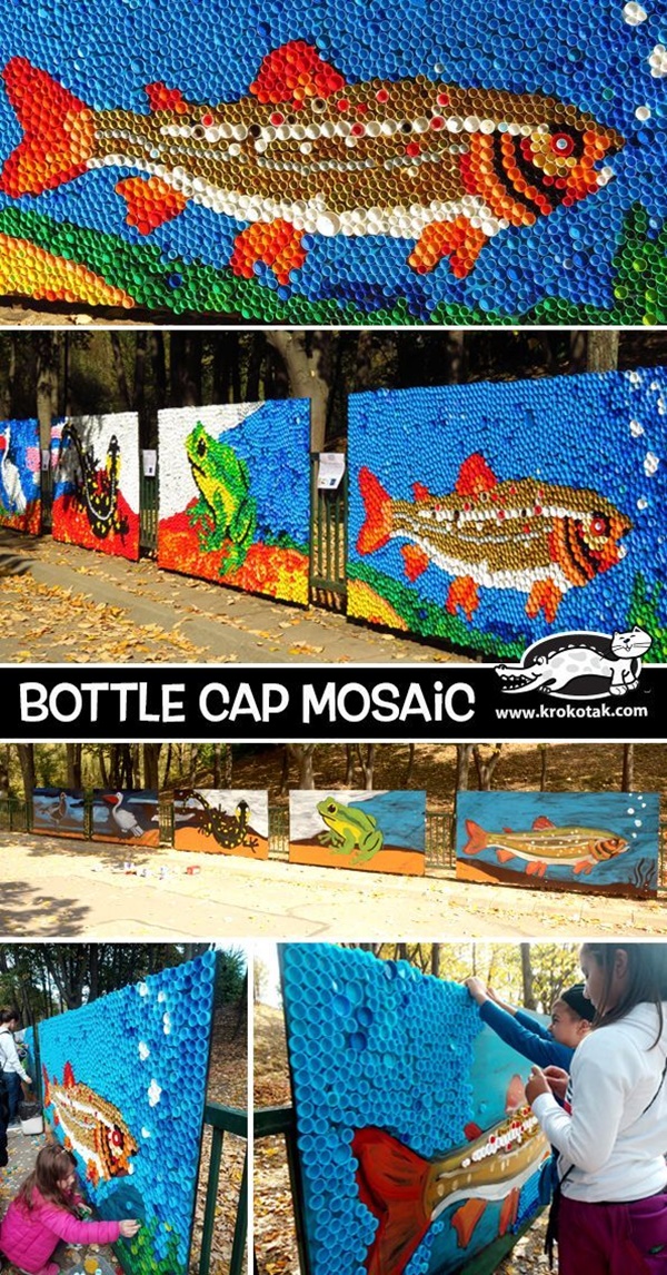 Beautiful Bottle Cap Painting Examples