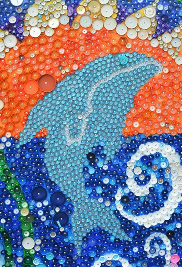 Beautiful Bottle Cap Painting Examples