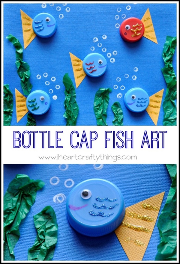 Beautiful Bottle Cap Painting Examples