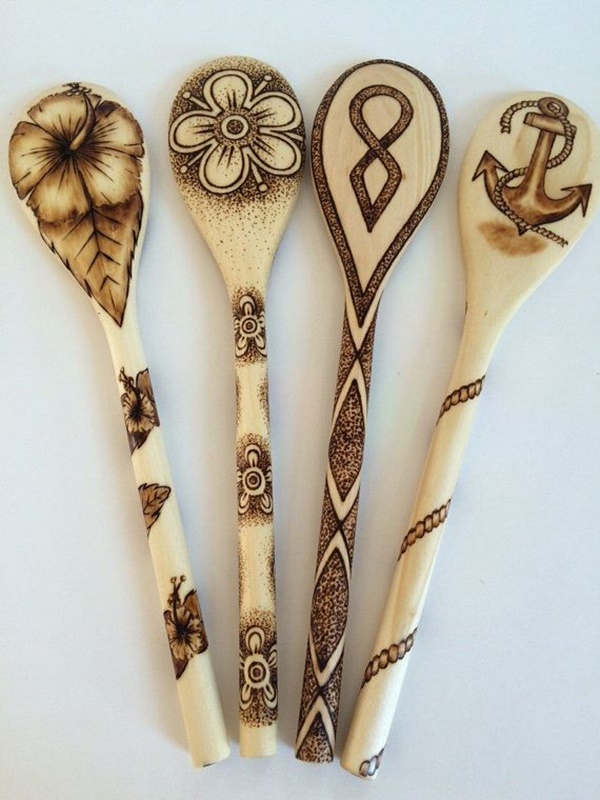 Beautiful Examples Of Engraved Wooden Spoons