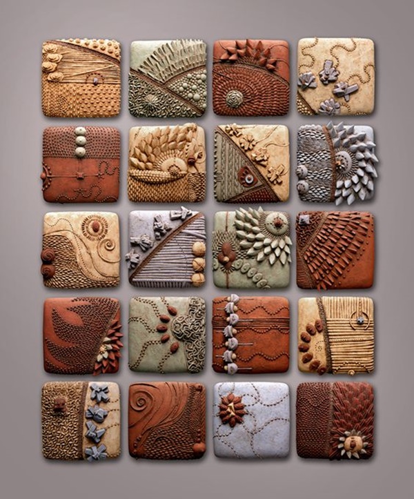 Detailed Clay Wall Art and frames Ideas