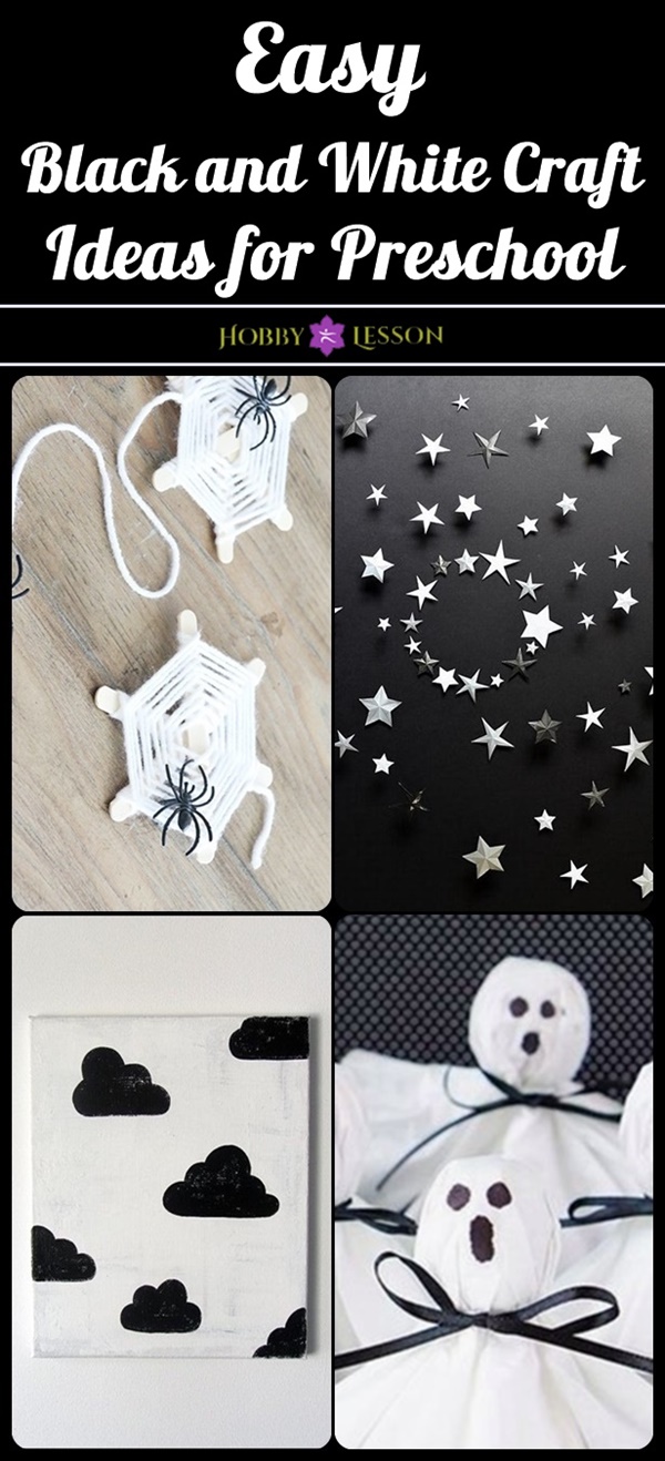 Easy Black and White Craft Ideas for Preschool