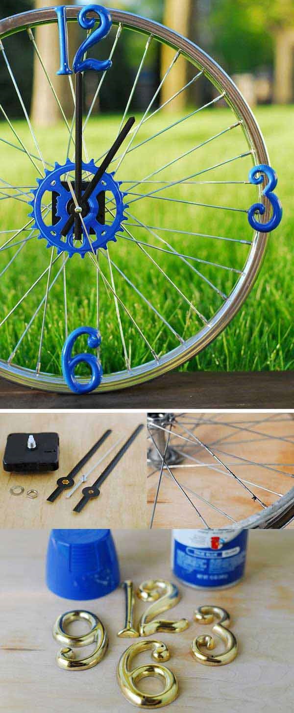 Great Ideas To Recycle Old Bicycle Parts